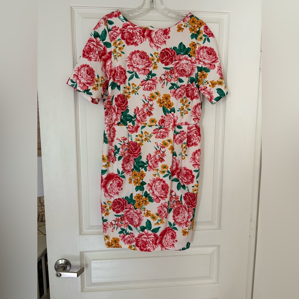ASOS Pink and Green Floral Mini Dress